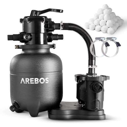 Arebos Sandfilteranlage mit Pumpe inkl. 600g...