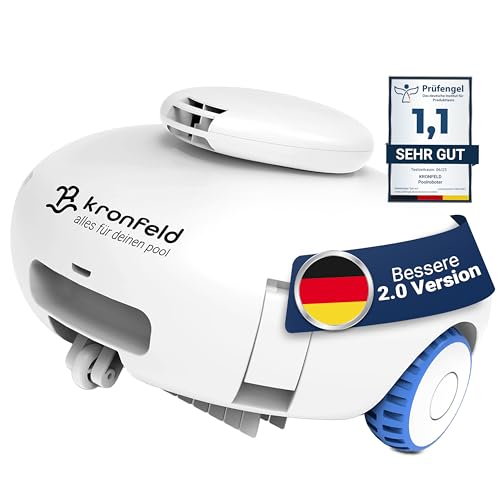 KRONFELD Poolroboter Akku inkl. einzigartigem...