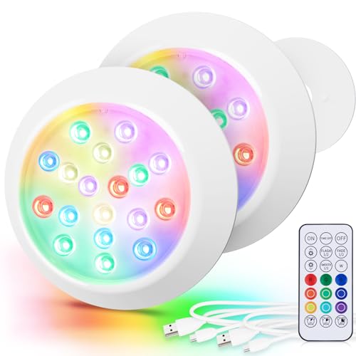 LyLmLe Magnetische LED Poollicht für...