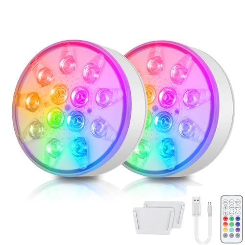 2 Stück LED Poolbeleuchtung Unterwasser...