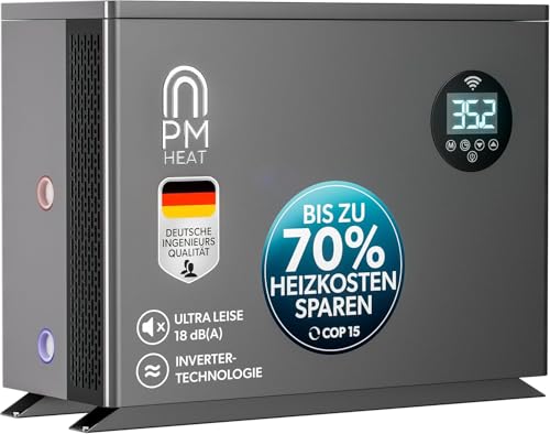 poolomio® Wärmepumpe Pool 20 bis 55m³ |...