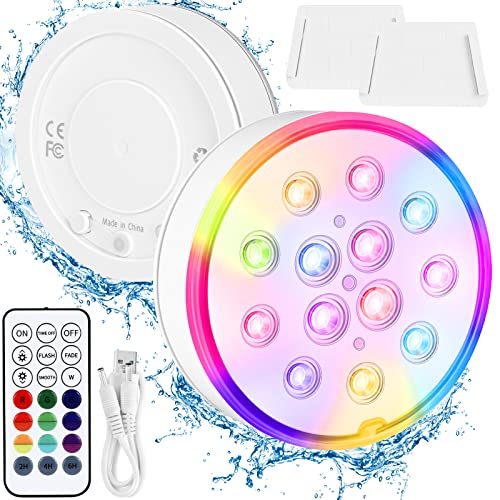 Innedu Unterwasser Led, Wiederaufladbare IP68...