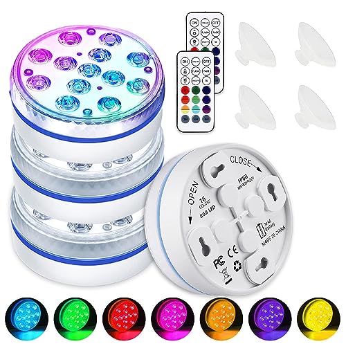 Aoreun Unterwasser Licht, 4 Stück LED...