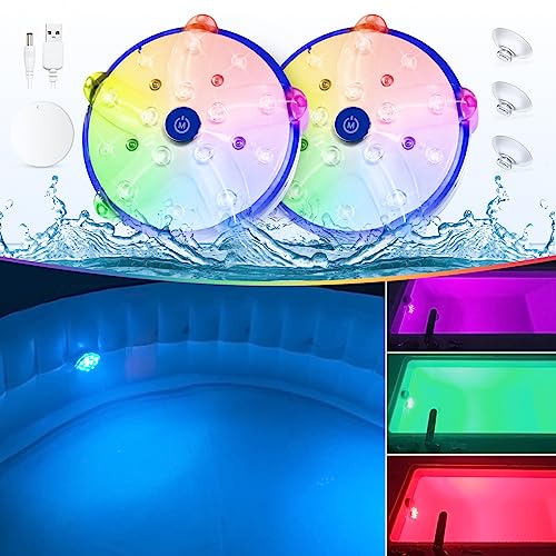DeeprBlu Unterwasser Pool Licht Akku,...