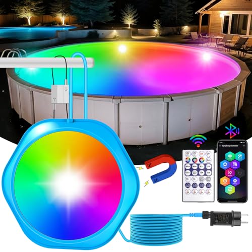 NATPOW 20W RGB Poolbeleuchtung, LED...