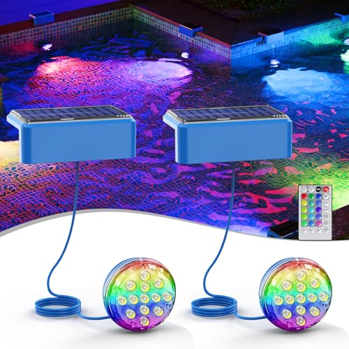 Quntis Solar Poolbeleuchtung Unterwasser 2er...
